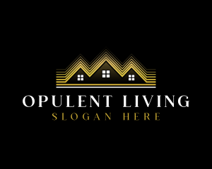 Luxury Roofing House logo design