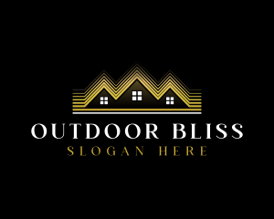 Luxury Roofing House logo design