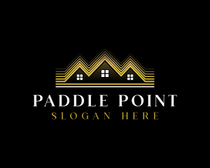 Luxury Roofing House logo design