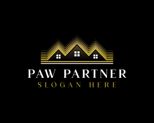 Luxury Roofing House logo design