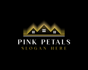 Luxury Roofing House logo design