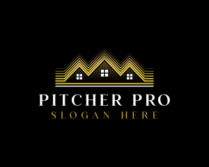 Luxury Roofing House logo design