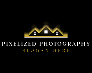 Luxury Roofing House logo design