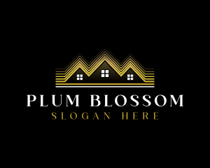 Luxury Roofing House logo design