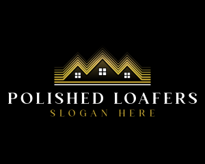 Luxury Roofing House logo design