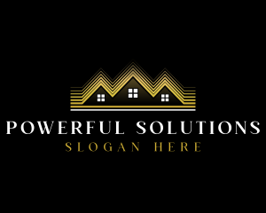 Luxury Roofing House logo design