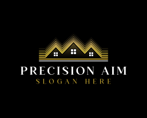 Luxury Roofing House logo design