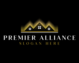 Luxury Roofing House logo design