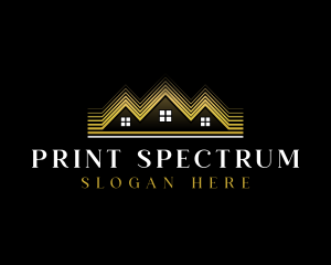 Luxury Roofing House logo design