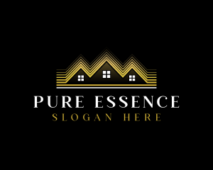 Luxury Roofing House logo design