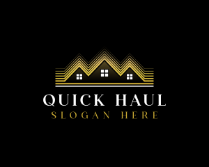 Luxury Roofing House logo design