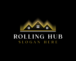 Luxury Roofing House logo design