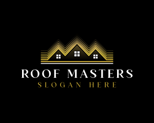 Luxury Roofing House logo design