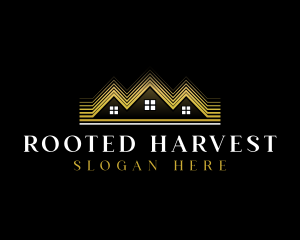 Luxury Roofing House logo design