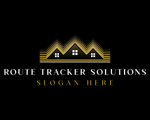 Luxury Roofing House logo design