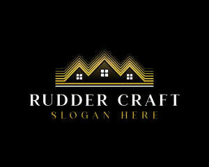 Luxury Roofing House logo design