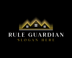 Luxury Roofing House logo design