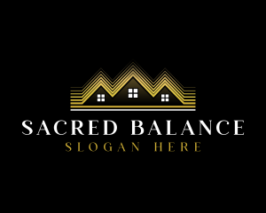 Luxury Roofing House logo design