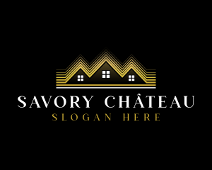 Luxury Roofing House logo design