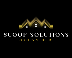 Luxury Roofing House logo design