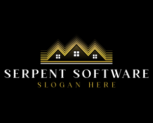 Luxury Roofing House logo design