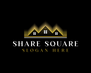 Luxury Roofing House logo design