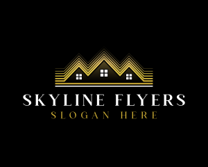 Luxury Roofing House logo design