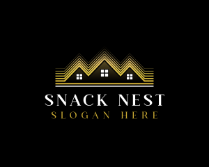 Luxury Roofing House logo design