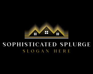 Luxury Roofing House logo design