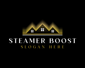 Luxury Roofing House logo design