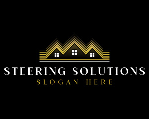 Luxury Roofing House logo design