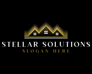 Luxury Roofing House logo design