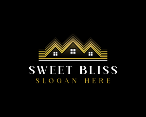 Luxury Roofing House logo design