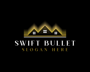 Luxury Roofing House logo design