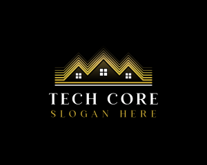 Luxury Roofing House logo design