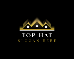 Luxury Roofing House logo design