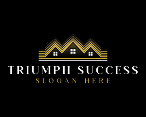 Luxury Roofing House logo design