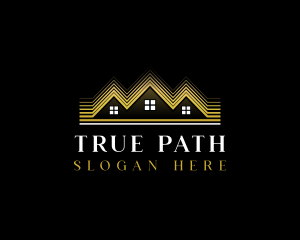 Luxury Roofing House logo design