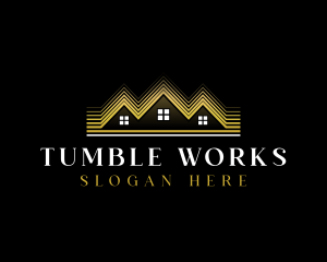 Luxury Roofing House logo design