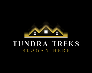 Luxury Roofing House logo design