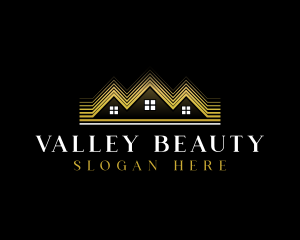 Luxury Roofing House logo design