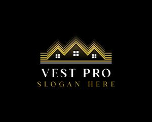 Luxury Roofing House logo design