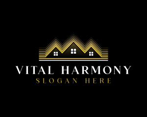 Luxury Roofing House logo design