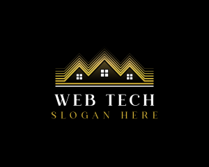 Luxury Roofing House logo design