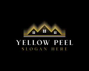 Luxury Roofing House logo design