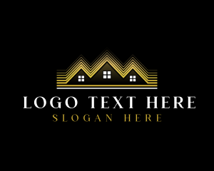 Housing - Luxury Roofing House logo design