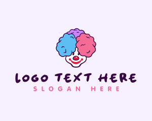 Sweet Cotton Candy Clown logo