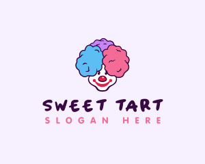 Sweet Cotton Candy Clown logo design