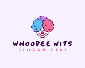 Sweet Cotton Candy Clown logo design