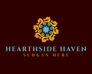 Fire HVAC Heating Cooling logo
